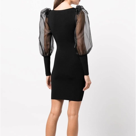 Alice + Olivia Abella Puff Sleeve Mini Dress size small - Picture 2 of 9